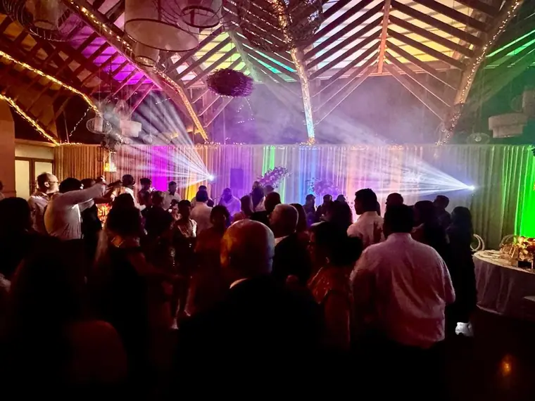Wedding reception setup at Brahman Hills, Nottingham Road