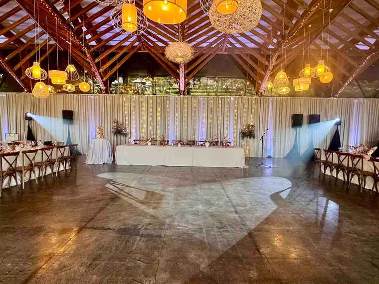 KZN Wedding DJ Jarryd Sunkel behind the decks at Brahman Hills